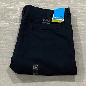 Columbia Fleece Lined Pants Mens 44 x 32 Black Nylon Water Resistant Insulated